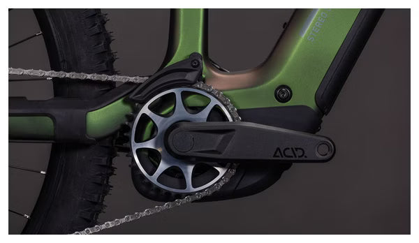 VTT Électrique Tout-Suspendu Cube Stereo Hybrid One44 HPC SLX Evo 800 Shimano Deore XT Di2 12V 800 Wh 29'' Vert Stellar 2026